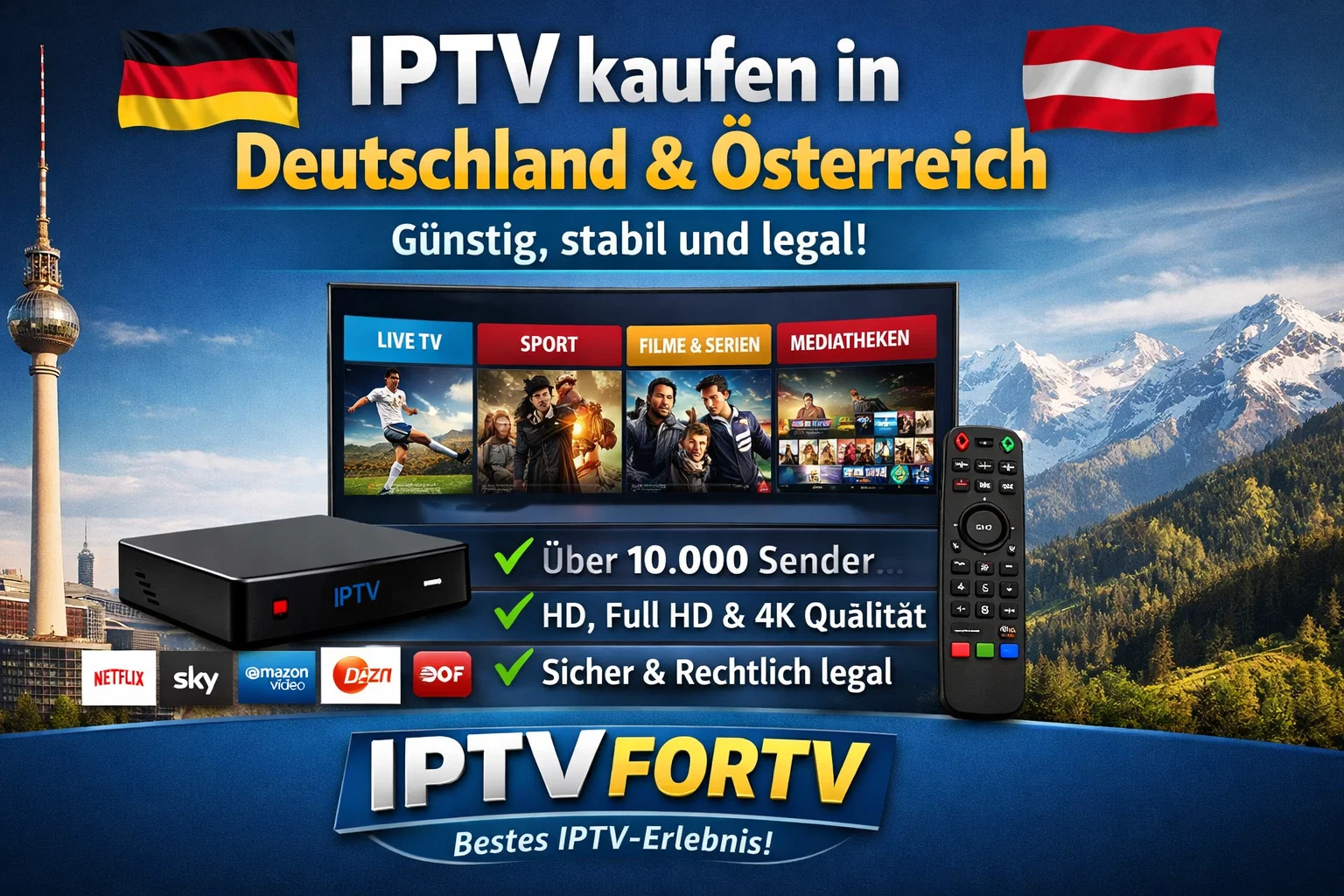 IPTV kaufen in Deutschland & Österreich